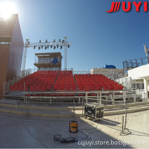 Cheap hot sale disassemble outdoor scaffolding grandstand bleachers JY-716